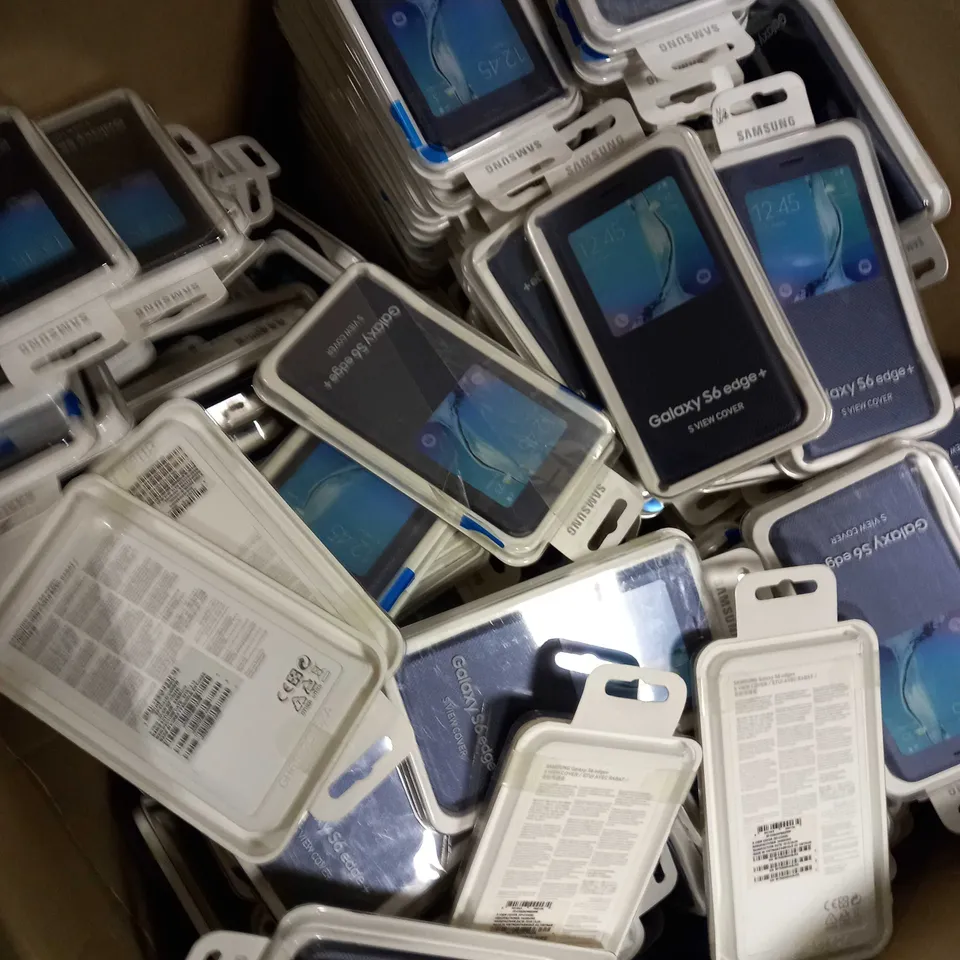 BOX OF APPROXIMATELY 200 SAMSUNG GALAXY S6 EDGE+ CASE/COVER 