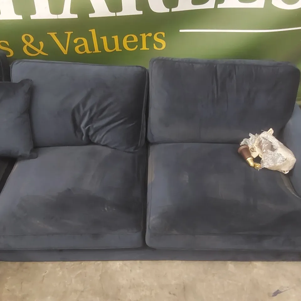 PAYTON VELVET UPHOLSTERED CORNER SOFA