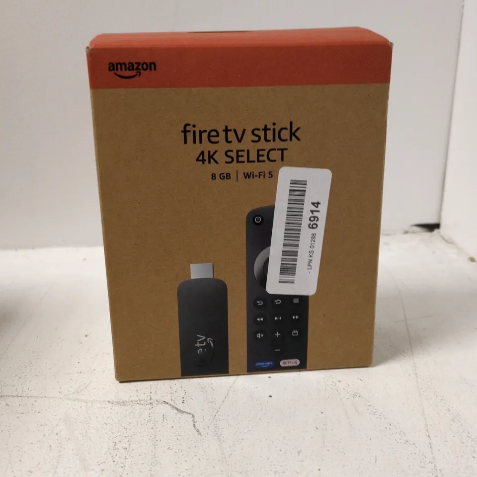AMAZON FIRE TV STICK 4K SELECT – 8 GB WITH ALEXA VOICE REMOTE (BOXED)