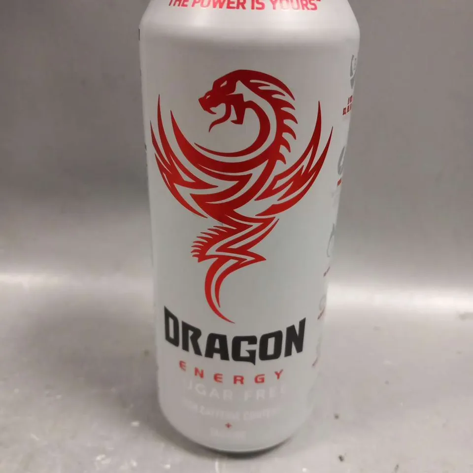 APPROXIMATELY 12 DRAGON ENERGY SUGAR FREE HIGH CAFFINE CONTENT TAURINE CANS 500ML