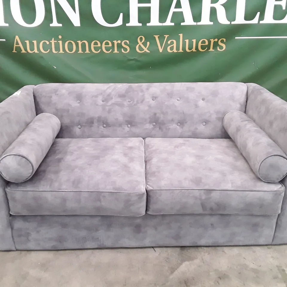 QUALITY DESIGNER GASTARD 2 SEATEF SOFA - GREY FABRIC