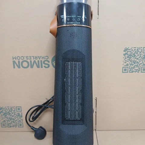 BOXED BLISS & BEYOND PORTABLE PTC HEATER & HUMIDIFIER IN GREY