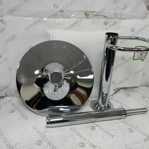BOXED METRO LANE CARTER WHITE FAUX LEATHER HEIGHT ADJUSTABLE BAR STOOL CHROME FINISH