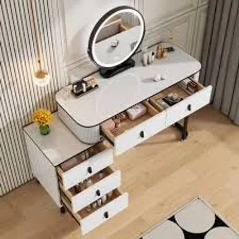 BOXED NITZA DRESSING TABLE - WHITE (2 BOXES)