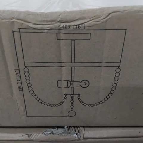 BOXED SOLID WOOD SEMI FLUSH MOUNT (1 BOX)