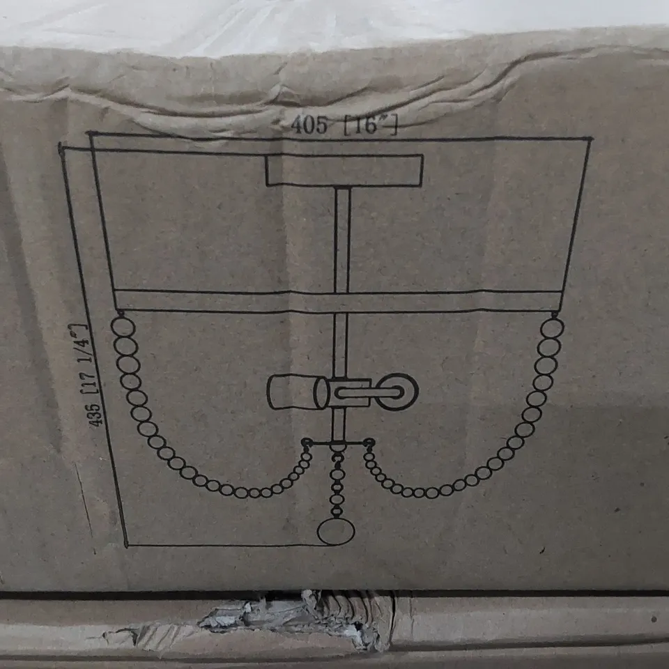 BOXED SOLID WOOD SEMI FLUSH MOUNT (1 BOX)