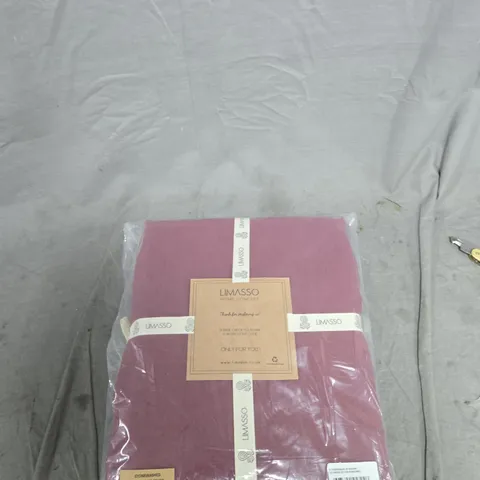 LIMASSO STONEWASHED KING DUVET COVER – PURPLE, 230 X 220 CM