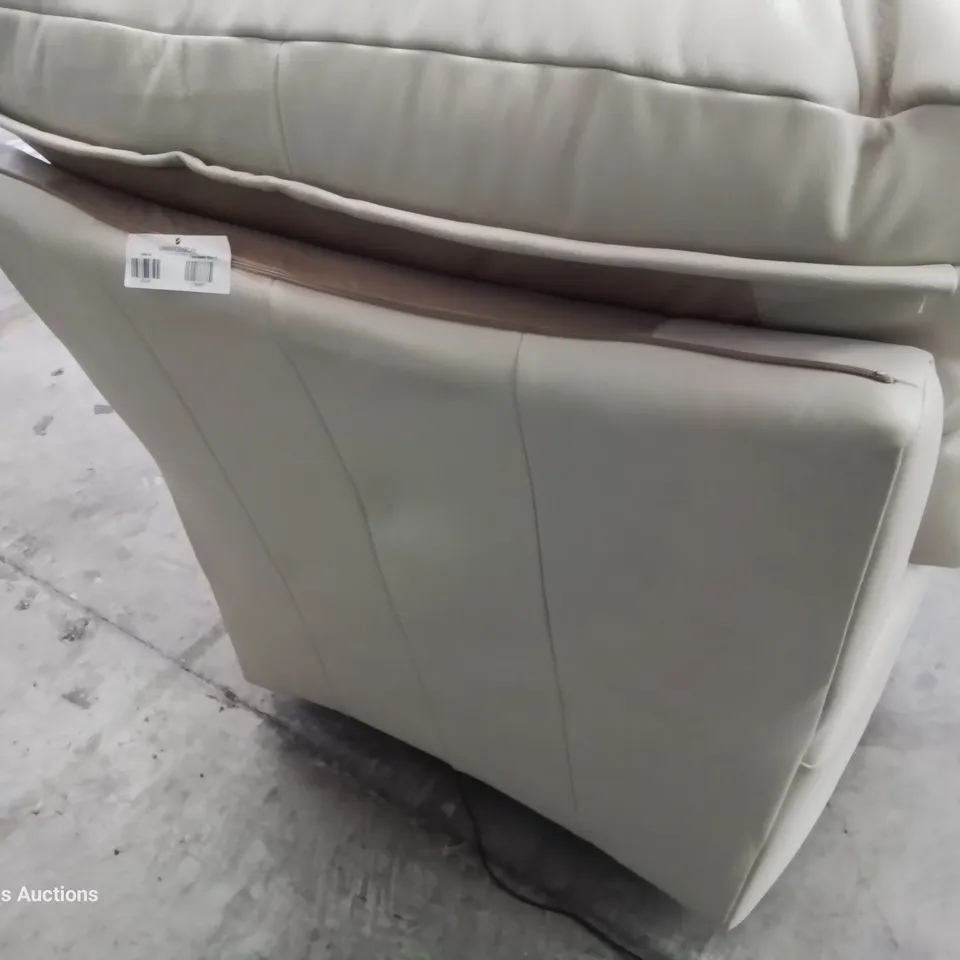 QUALITY BRITISH DESIGNER & MANUFACTURED G PLAN M8NSTRAL POWER RECLINING EASY CHAIR CAPRI STONE LEATHER 