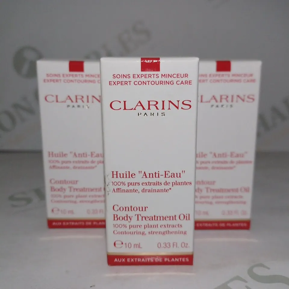 LOT OF APPROX 15 X 10ML CLARINS CONTOUR BODY TREATMENT OIL