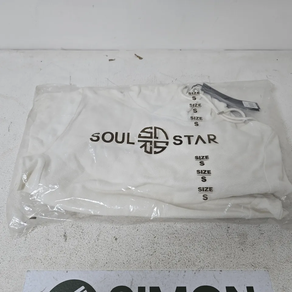 BAGGED SOUL STAR MSW PEWTER ECRU HOODIE - S/P