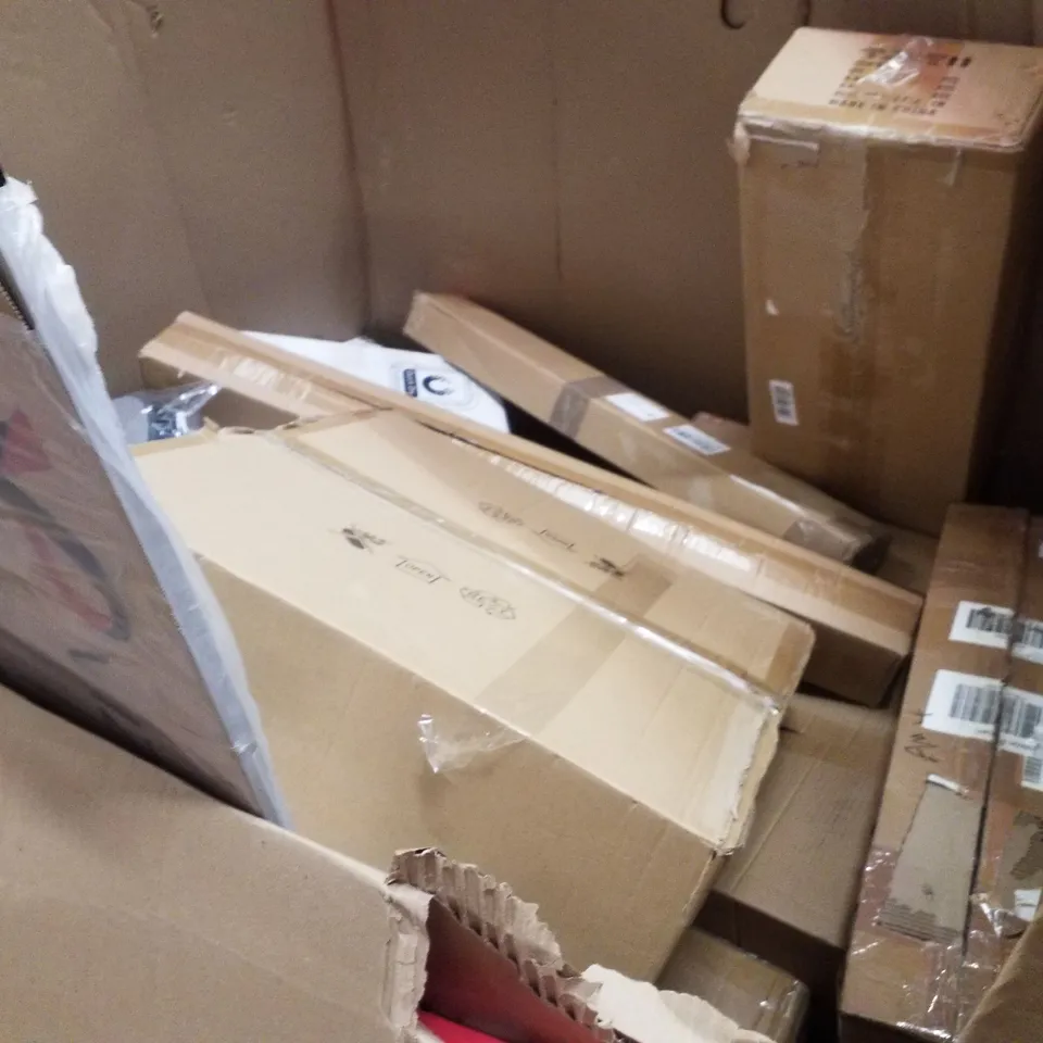 PALLET CONTAINING ASSORTED PRODUCTS INCLUDING MOBILE WHITEBOARD, DOUBLE SIDE SIGN STAND, FOLDING CHAIR MAT, LED CEILING FAN