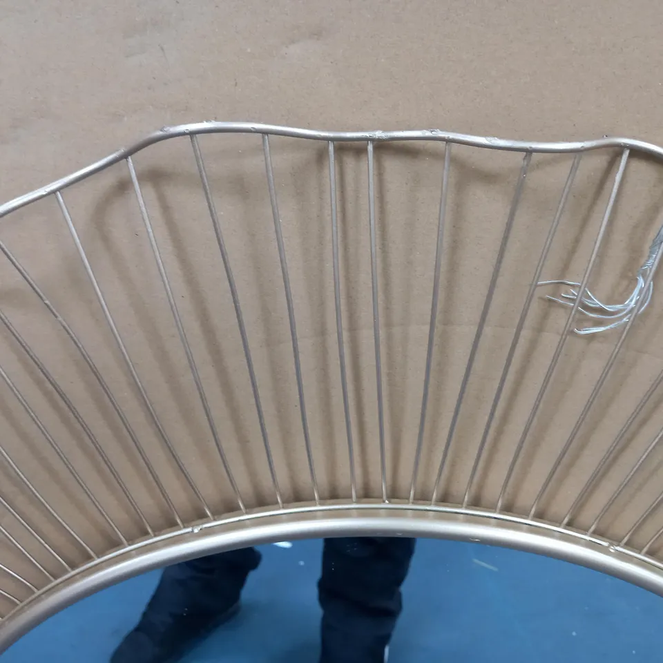 K BY KELLY HOPPEN METAL FRAMED MIRROR - COLLECTION ONLY