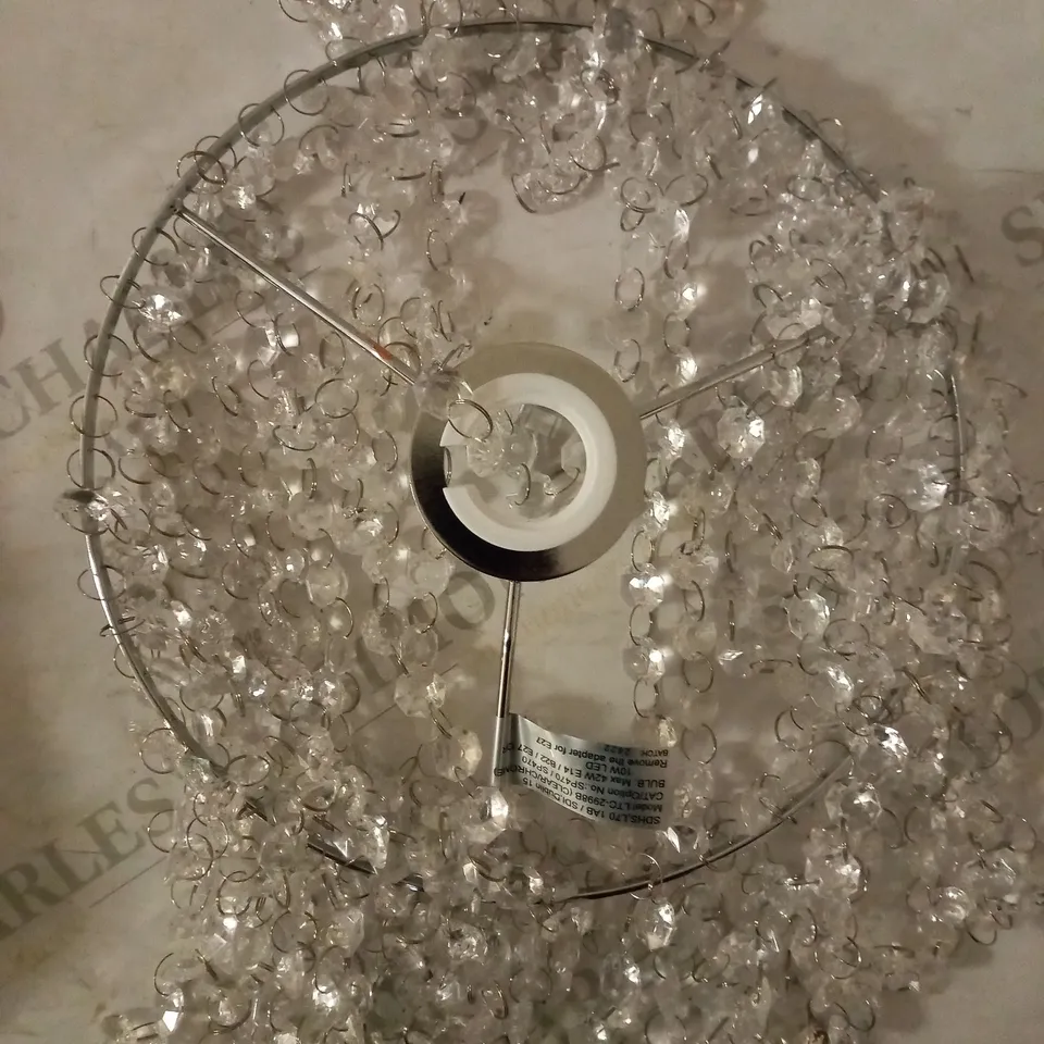 CRYSTAL NON ELECTRIC PENDANT RRP £30