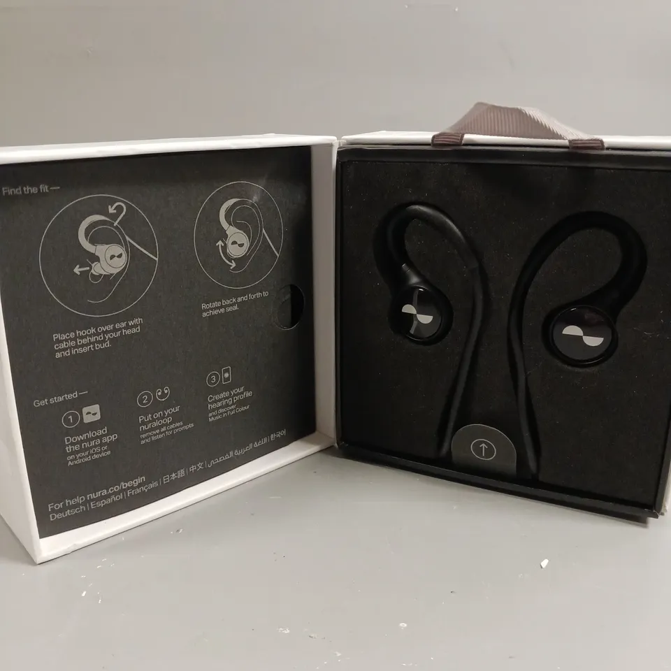 BOXED NURALOOP E00B BLUETOOTH EARPHONES 