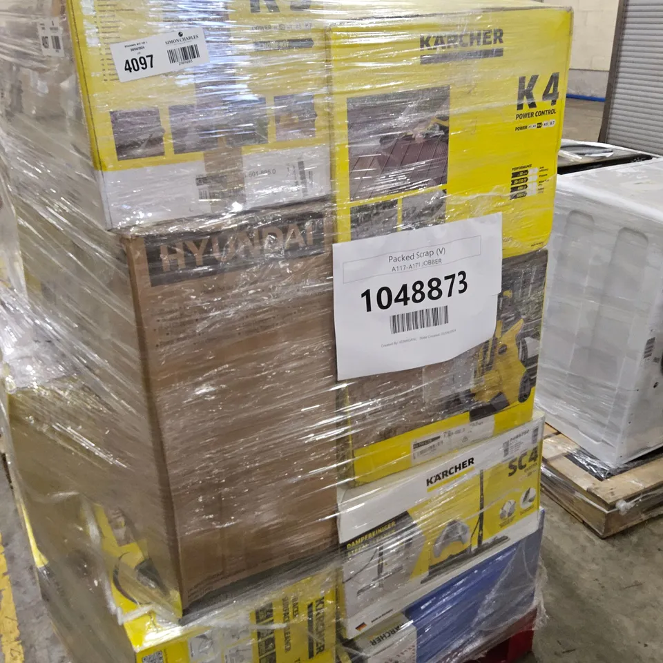 PALLET OF APPROXIMATELY 31 UNPROCESSED RAW RETURN HOUSEHOLD AND ELECTRICAL GOODS TO INCLUDE;