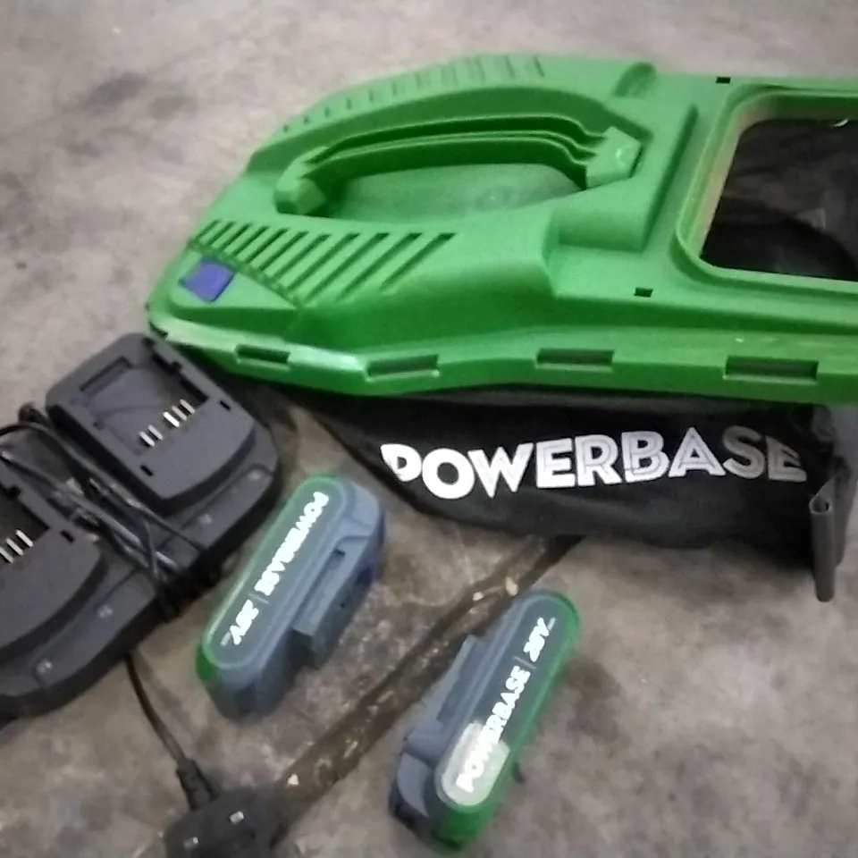 BOXED POWERBASE 34CM 40V CORDLESS MOWER