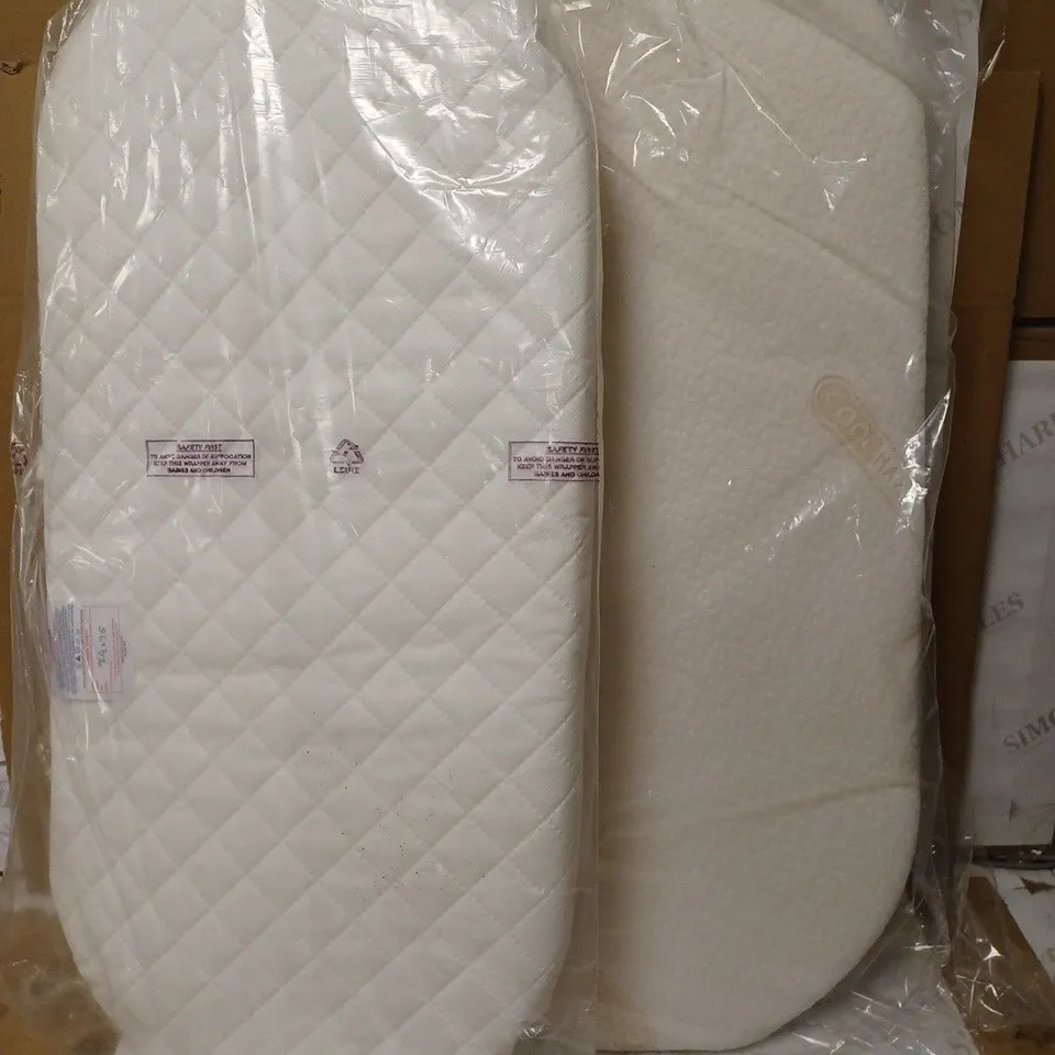LOT OF 2 ROUND MEMORY FOAM MATTRESS TOPPERS 