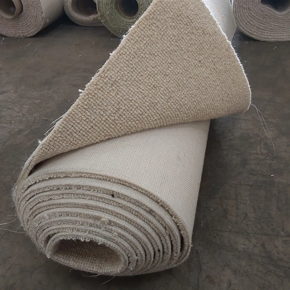 ROLL OF QUALITY RARE BREEDS LOOP LINEN CARPET // SIZE: APPROX 1.11 X 3m