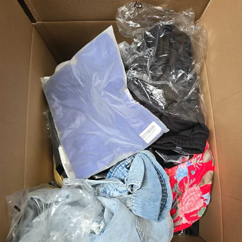 APPROXIMATELY 30 ASSORTED CLOTHING ITEMS IN VARIOUS SIZES, STYLES & COLOURS - COLLECTION ONLY