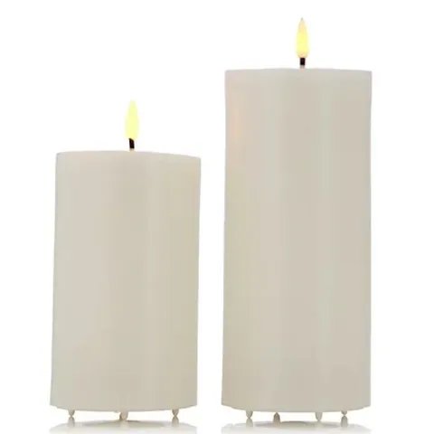 GARDEN STORIES SET OF 2 SMALL & LARGE RUSTIC OUTDOOR WAX CANDLES