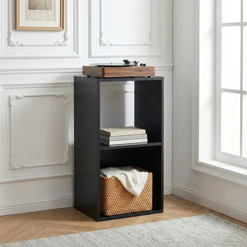 BOXED HOME GARDEN DIRECT IR032 1X2M CUBE STORAGE - BLACK (1 BOX)