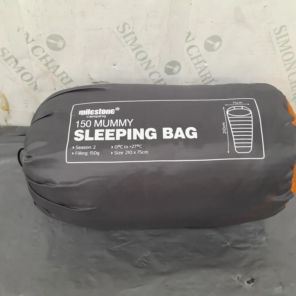 MILESTONE CAMPING 150 MUMMY SLEEPING BAG