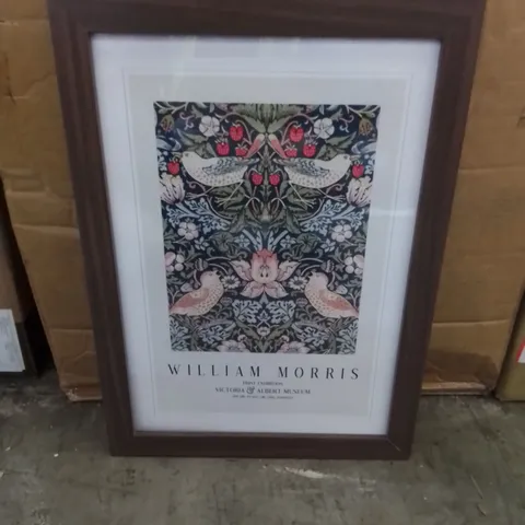 FRAMED STRAWBERRY THIEF PRINT VOL. 1 BY WILLIAM MORRIS