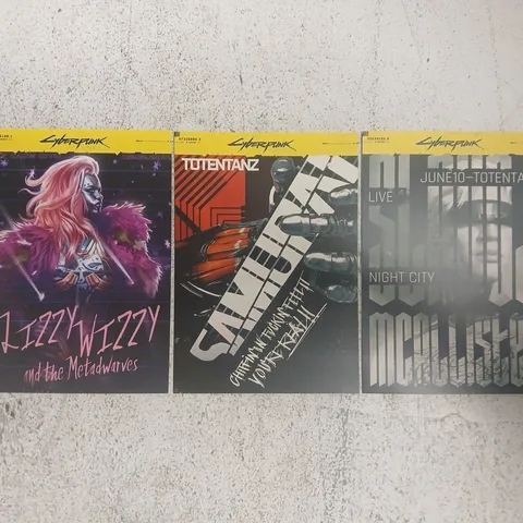 CYBERPUNK 2077 PACK OF THREE NIGHT CITY POSTCARDS