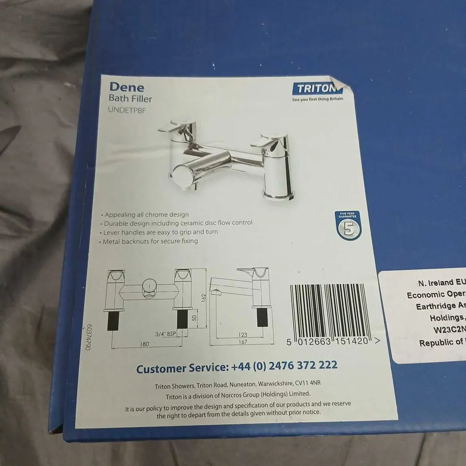 TRITON DENE BATH FILLER TAP – CHROME