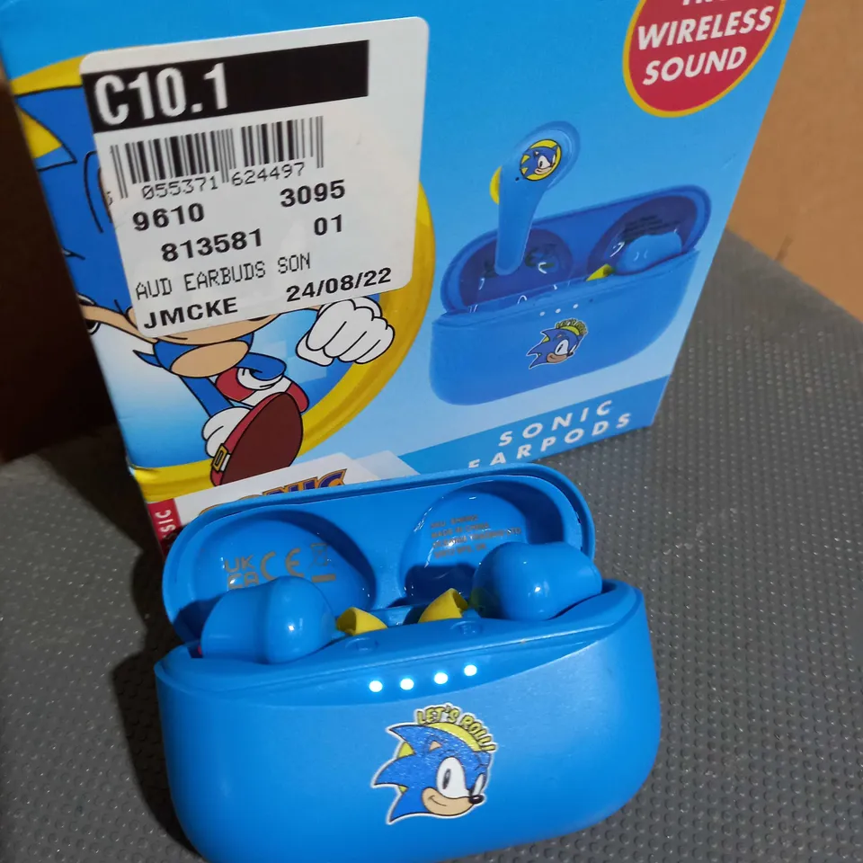 SONIC THE HEDGEHOG BLUETOOTH WIRELESS EARPODS