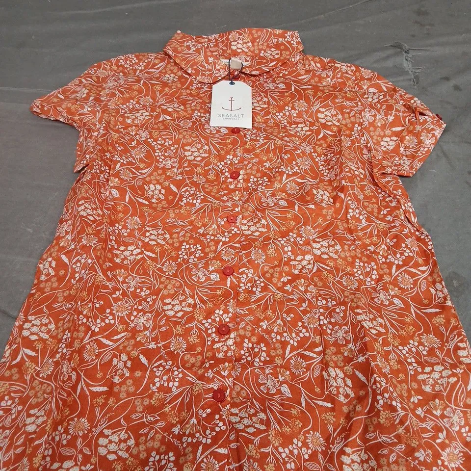SEASALT CORNWALL RUSHMAKER SHIRT - SIZE 10