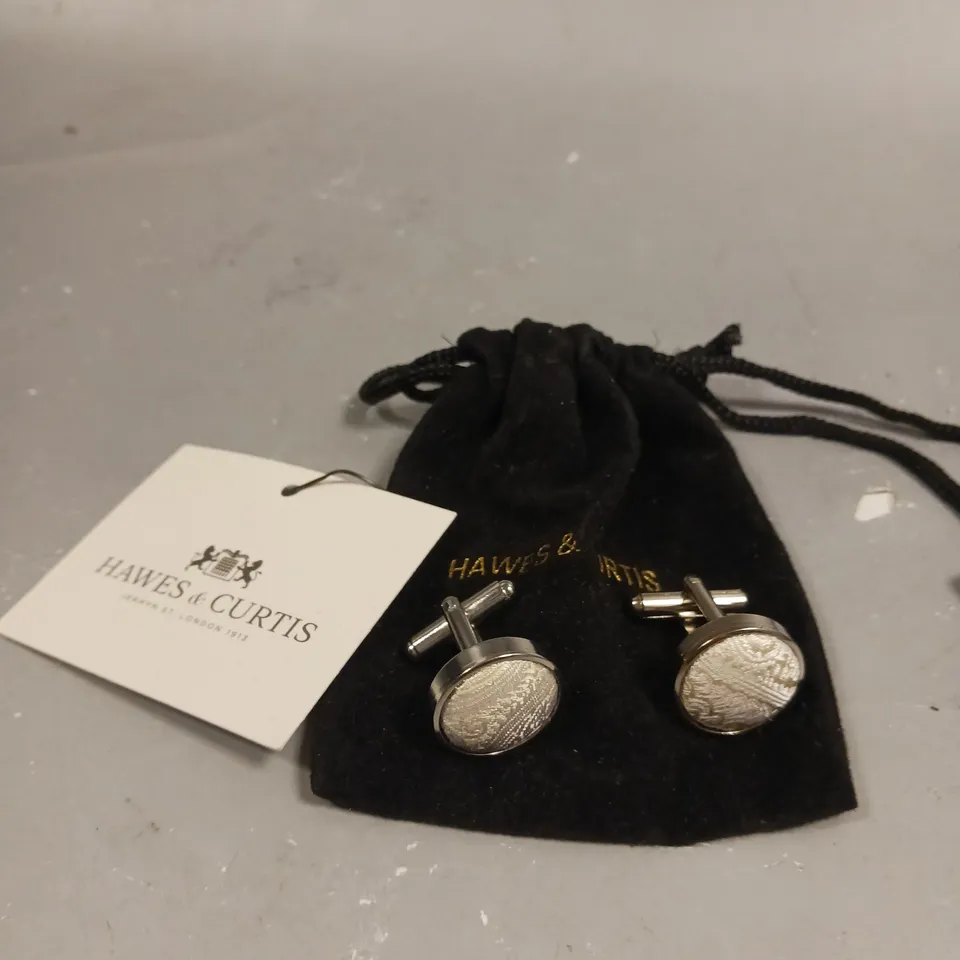HAWES & CURTIS PAISLEY SILK CUFFLINKS