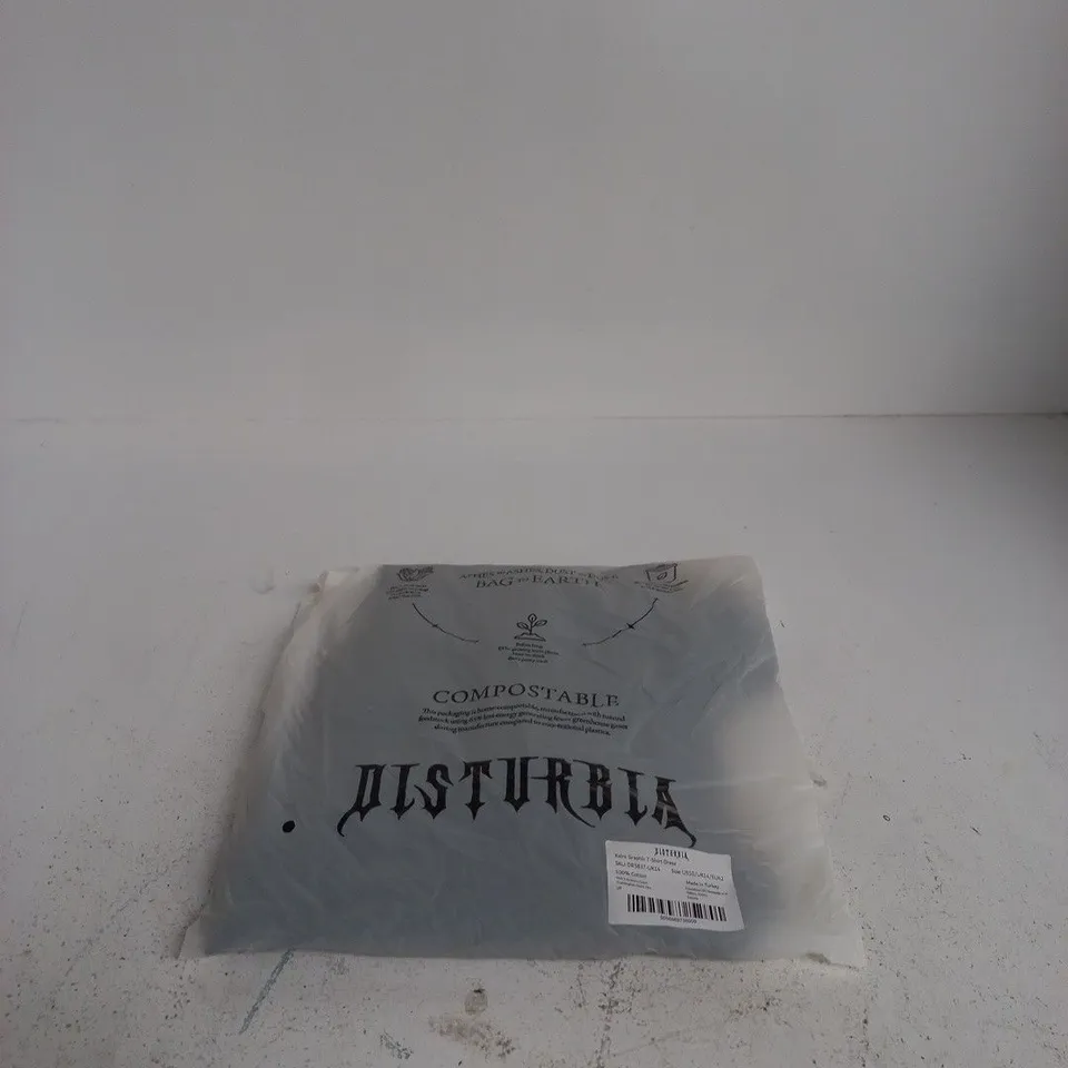 DISTURBIA KAIRO GRAPHIC T SHIRT DRESSS UK 14