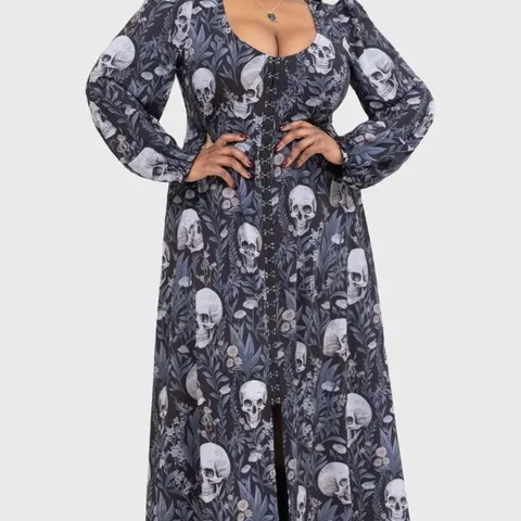FIVE BRAND NEW KILLSTAR DEATHS HEAD MAXI DRESS SIZE MAY VARY