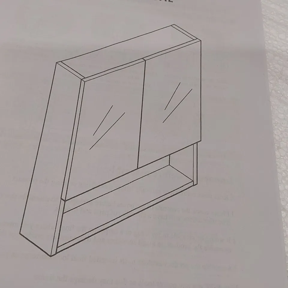 BOXED WALL HUNG WHITE SHELVING UNIT