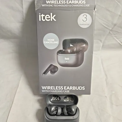 ITEK WIRELESS EARBUDS WITH CHARGING CASE