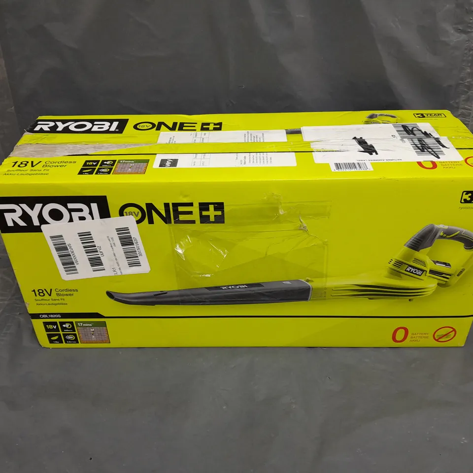 RYOBI 18V CORDLESS BLOWER ONE+