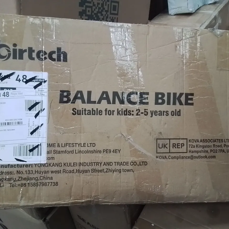 BOXED KIDS BALANCE BIKE 