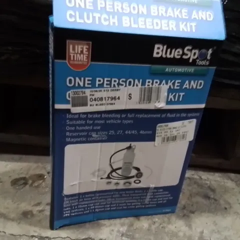 BLUESPOT TOOLS ONE PERSON BRAKE AND CLUTCH BLEEDER KIT