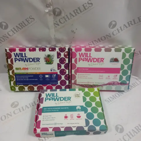 3 X WILL POWDER FOOD SUPPLEMENT SACHET PACKS