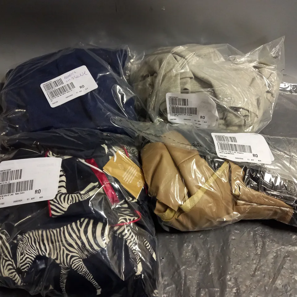 APPROXIMATELY 10 ASSORTED CLOTHING ITEMS TO INCLUDE JUMPERS, TOP, TROUSERS, ETC