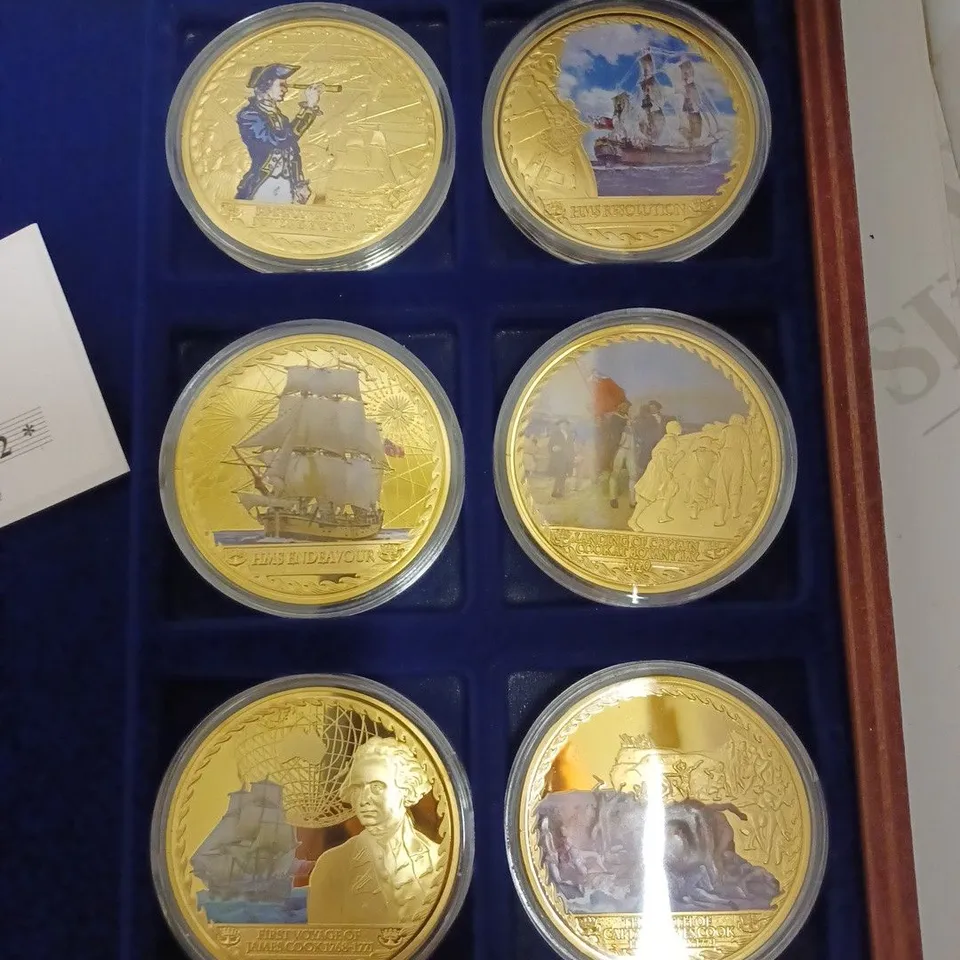 SET OF JAMES COOK COLLECTABLE COINS