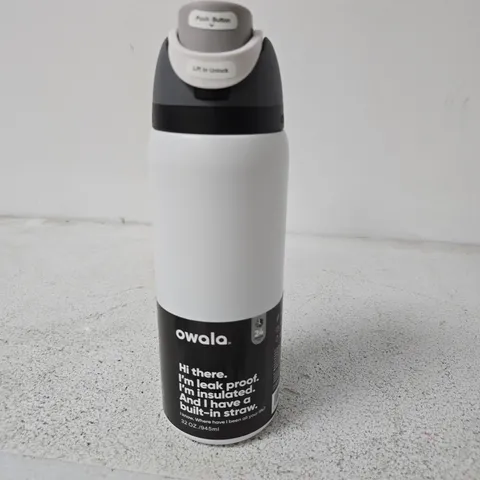 OWALA INSULATED WATER BOTTLE 32 OZ / 945 ML – LEAK-PROOF, BUILT-IN STRAW