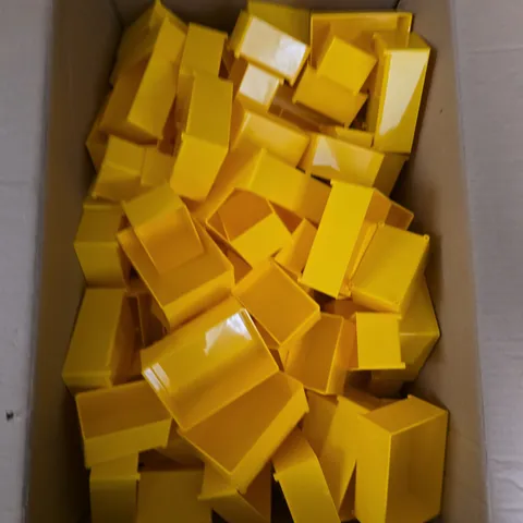 LARGE QUANTITY OF YELLOW PLASTIC STORAGE BOXES IN VARIOUS SIZES - COLLRCTION ONLY