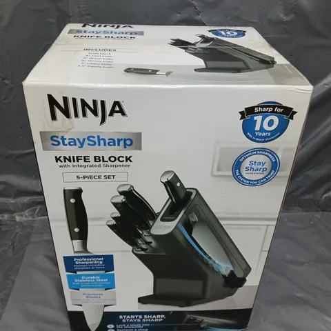 BOXED NINJA STAY SHARP KNIFE BLOCK - COLLECTION ONLY