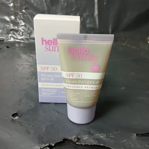 HELLO SUNDAY THE ONE THAT'S GOT IT ALL SPF 50 INVISIBLE PRIMER - 50ML