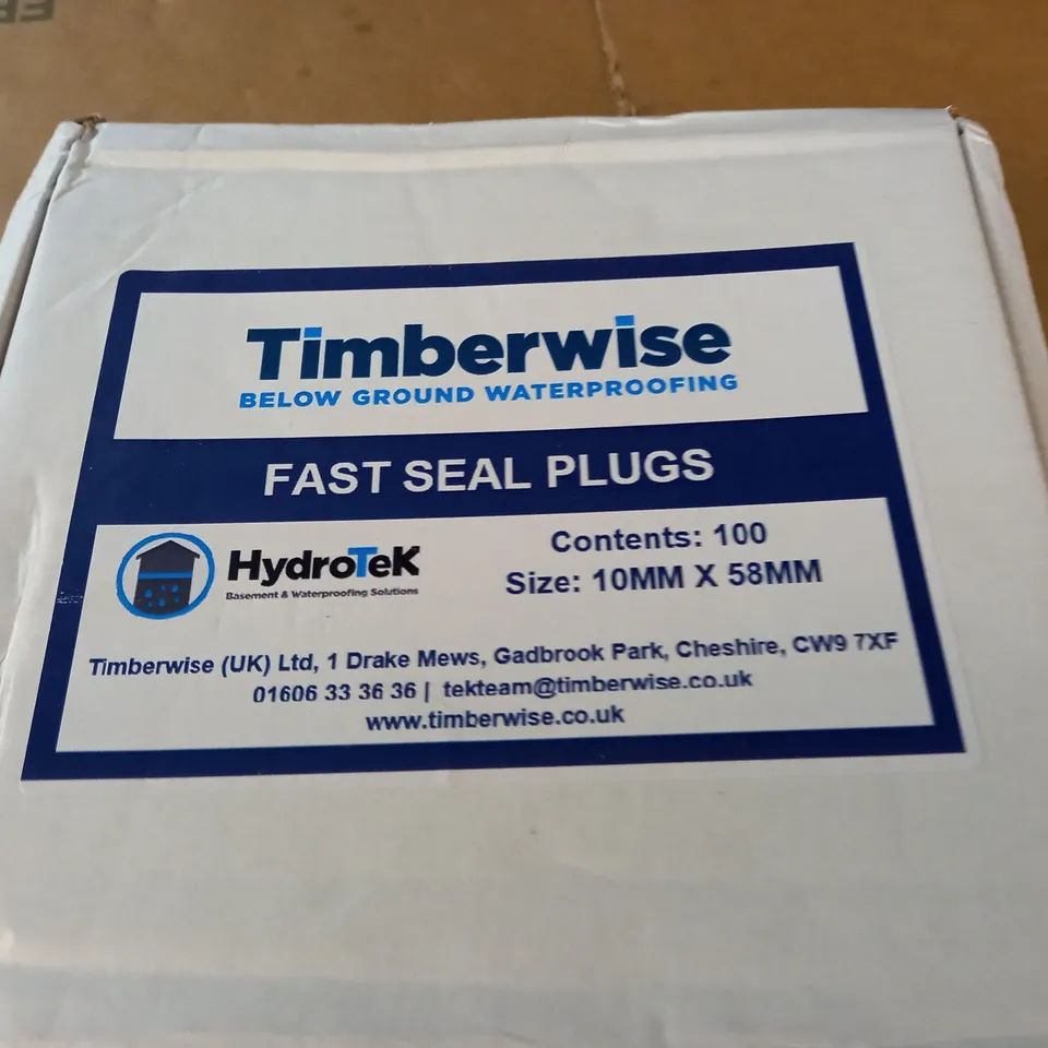 LOT OF APPROXIMATELY 100 FAST SEAL PLUGS 10MM X 58MM