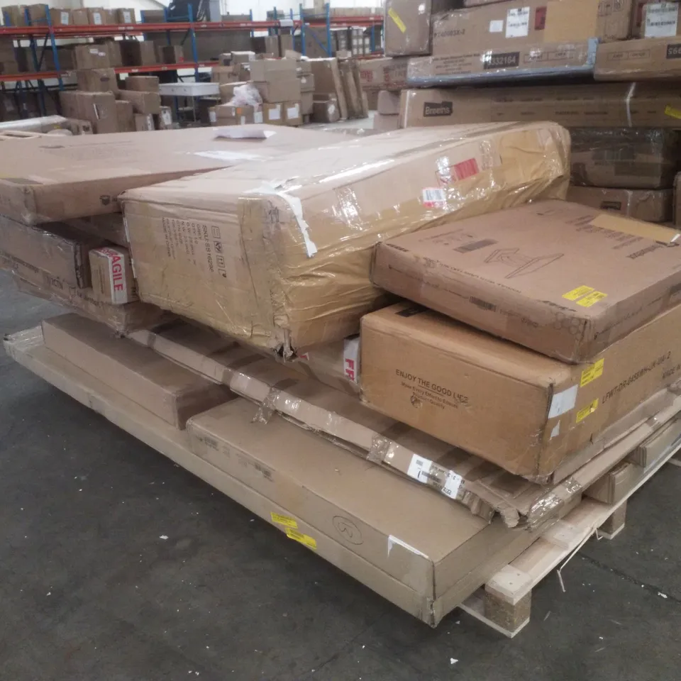 PALLET CONTAINING ASSORTED FLATPACK FURNITURE PARTS