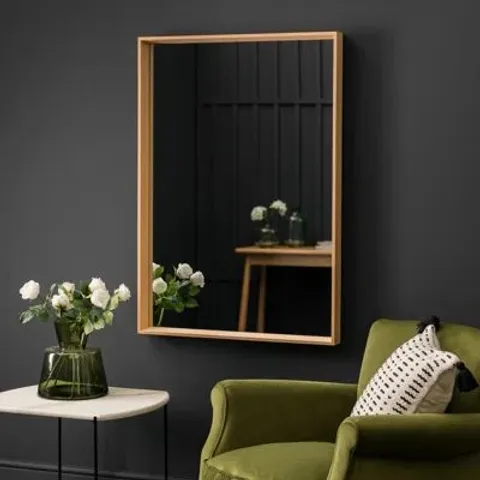 BOXED WEYBRIDGE WOOD FLAT MIRROR 