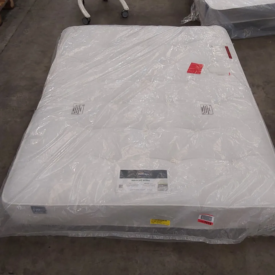 QUALITY BAGGED 5' KINGSIZE SILENTNIGHT ECO COMFORT MICROCOIL ORTHO MATTRESS